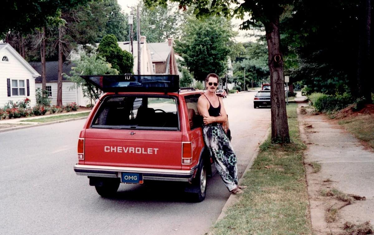 Man with a classic 1984 look