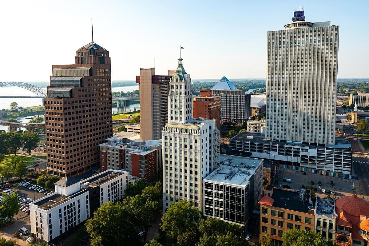 A photo of downtown Memphis.