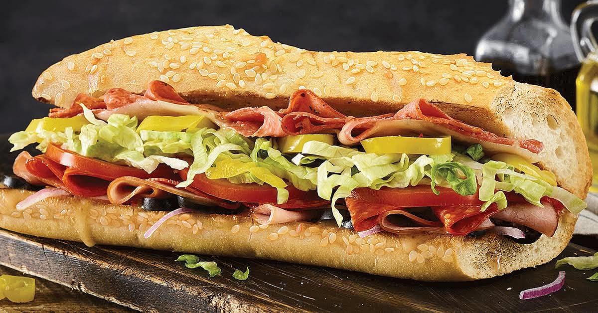 Photo of an Italian sub from Quiznos