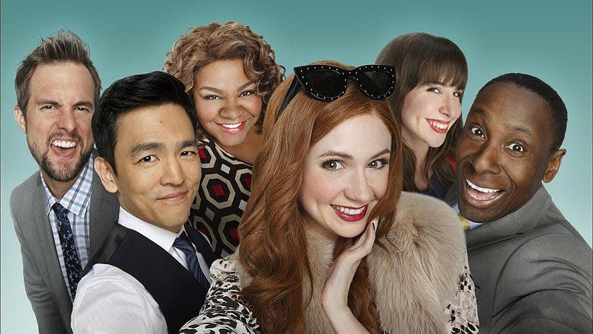 The cast of the show Selfie from 2014 that was cancelled after one season.
