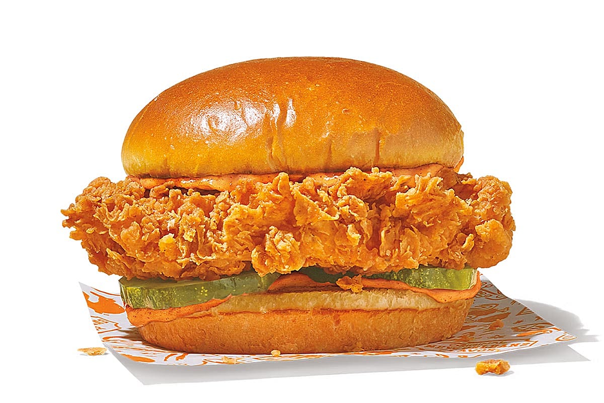 A photo of the Spicy Chicken Sandwich from Popeyes.