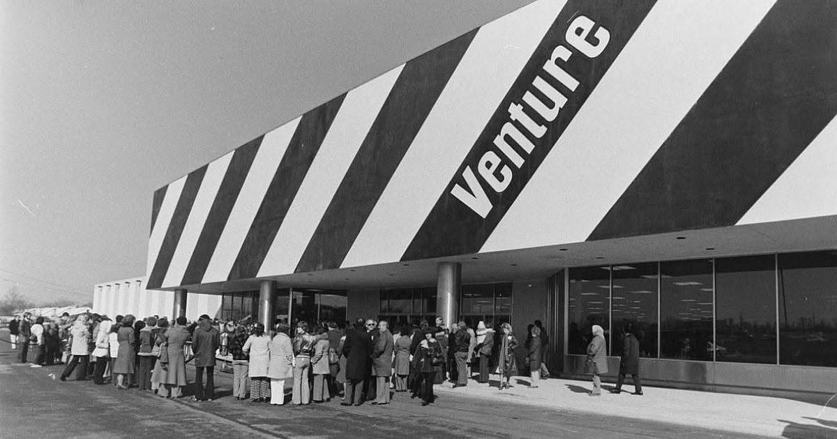 Vintage photo of a Venture store