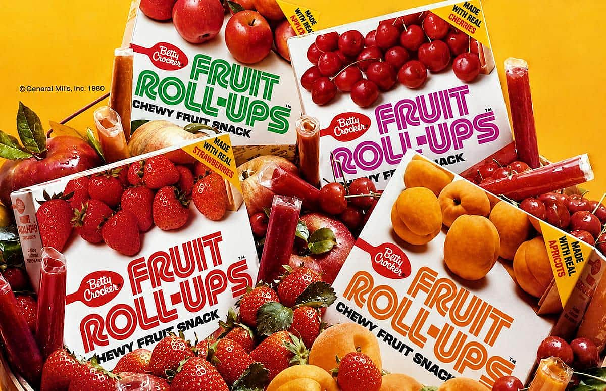 Fruit Roll-Ups began showing up in kids lunch boxes in 1980