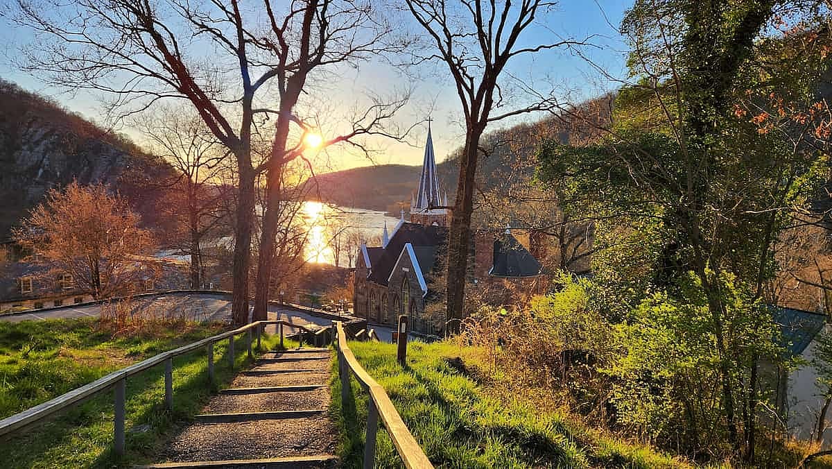 Appalachian Trail through Lower Town, Harper's Ferry, West Virginia