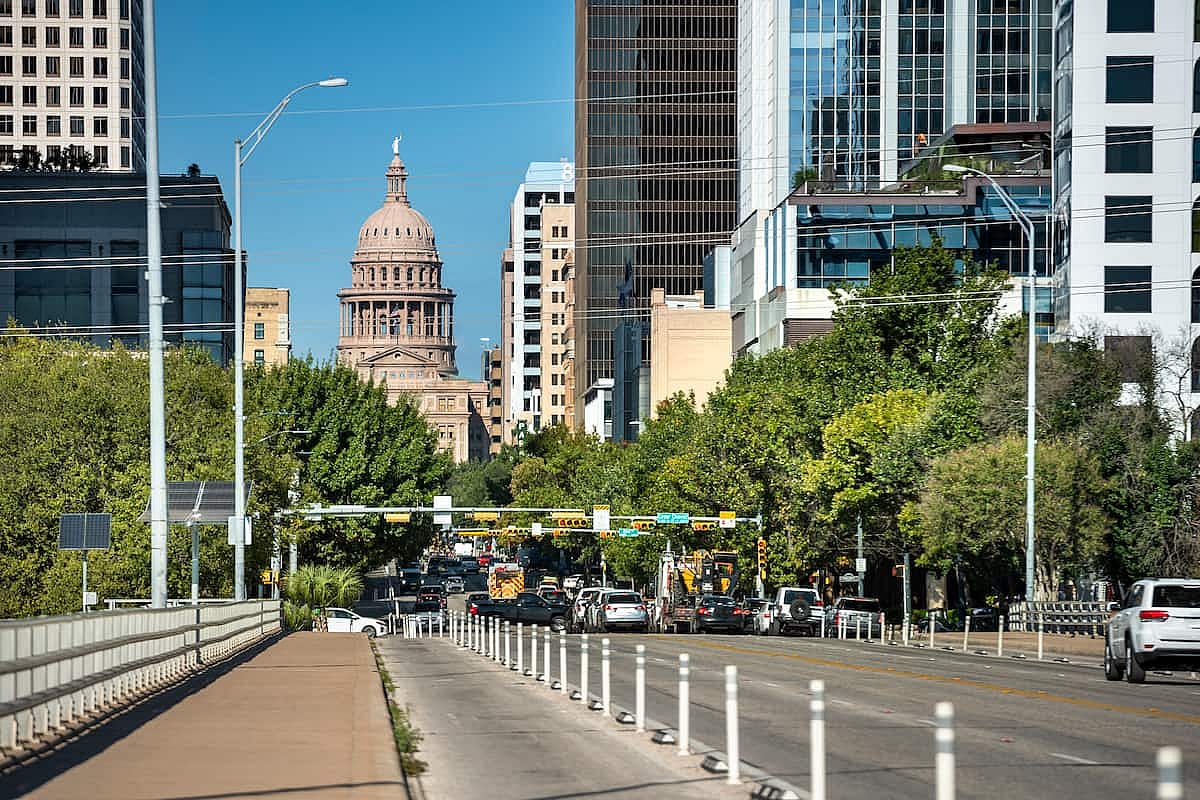 Austin Texas Congress Avenue by State Capitol