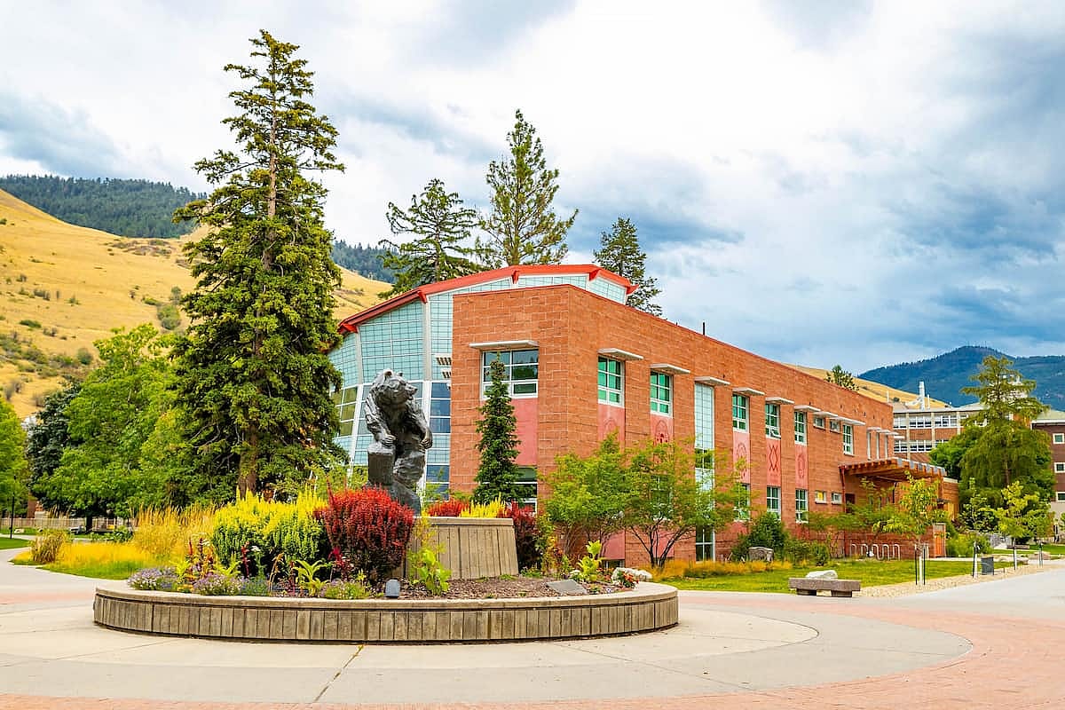 The University of Montana campus, featuring the iconic Grizzly statue, is a picturesque setting for education and community