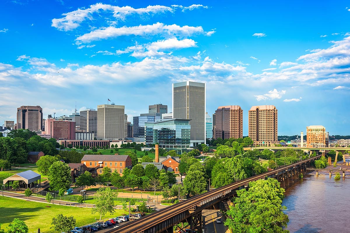 Photo of Richmond, Virginia's skyline.