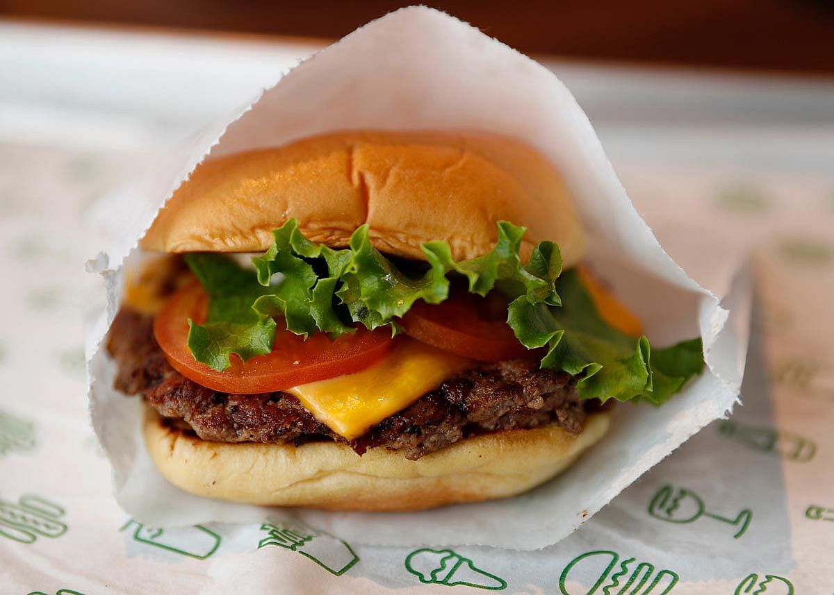 A single Shake Shack burger.