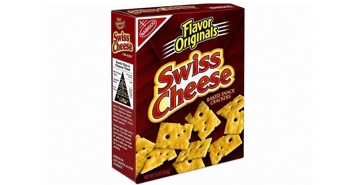 Nabisco Swiss Cheese crackers was an easy to-go snacks from the 80s.