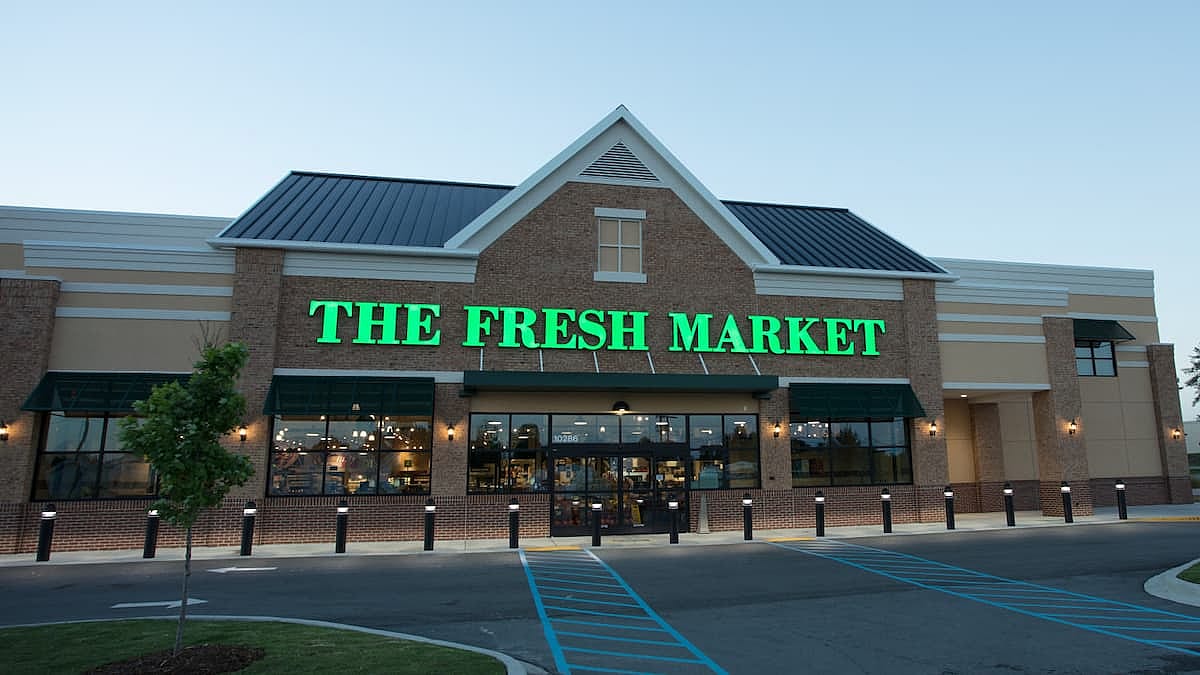 Outside a location of The Fresh Market.