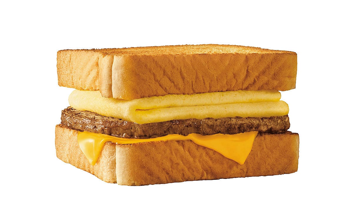 A photo of a sausage breakfast toaster from Sonic