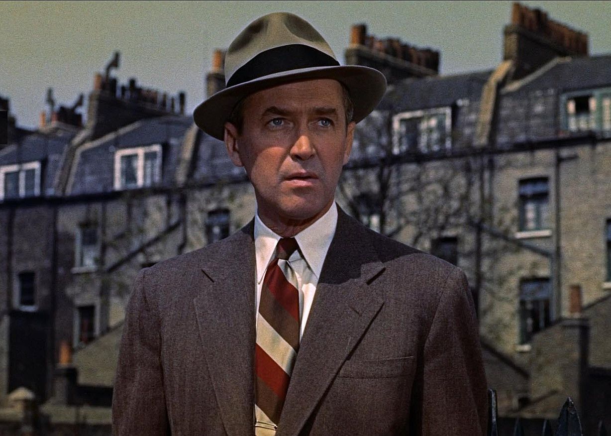 James Stewart in a scene from "The Man Who Knew Too Much"