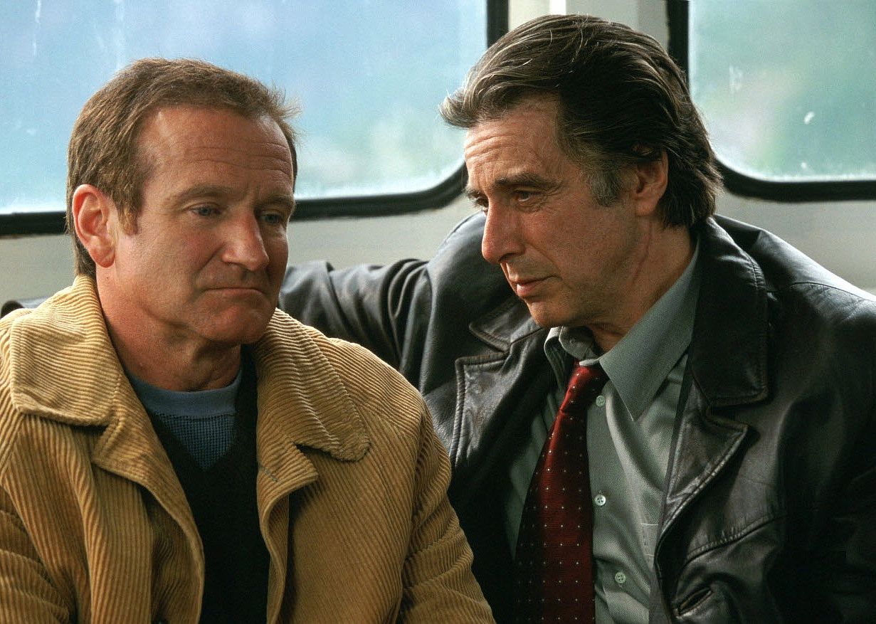 Al Pacino and Robin Williams in a scene from "Insomnia"