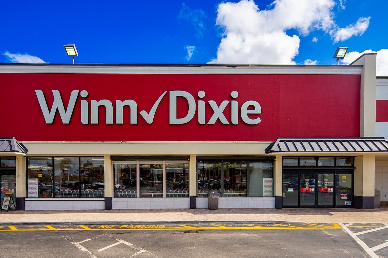 Miami, FL, USA - February 8, 2025: Winn Dixie at RK California Club Miami Florida