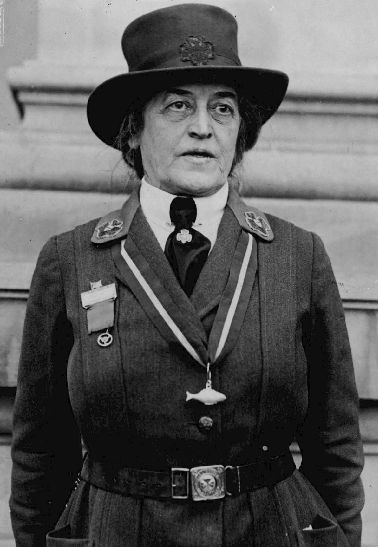 The founder was buried in her Girl Scout uniform