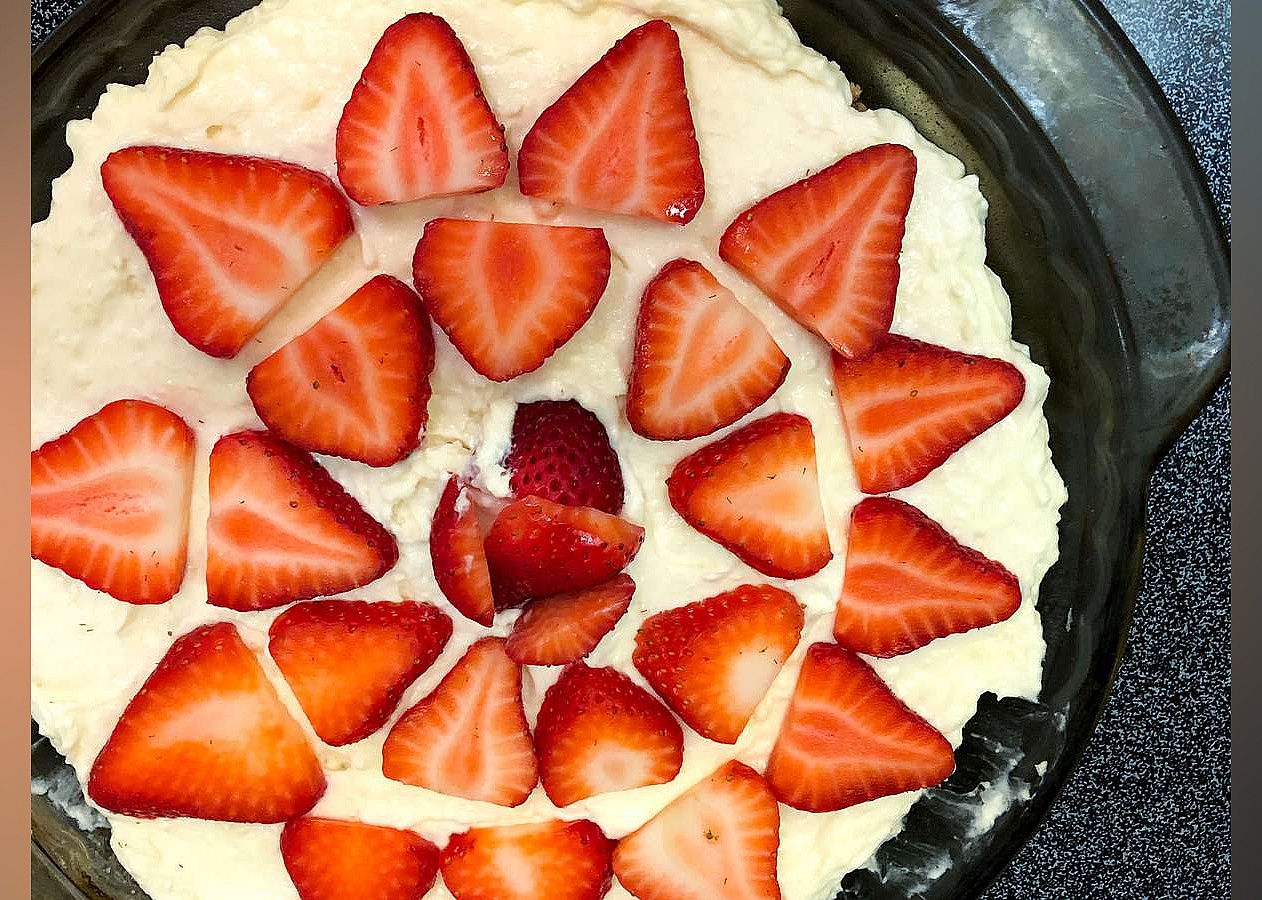 No Bake Sugar Free Strawberry Cheesecake