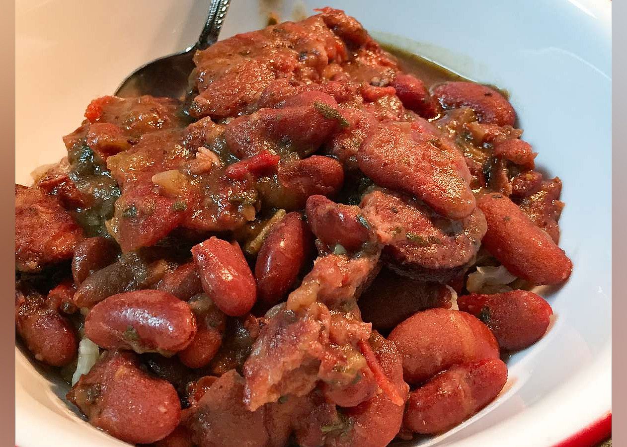 Pressure Cooker Red Beans and Sausage