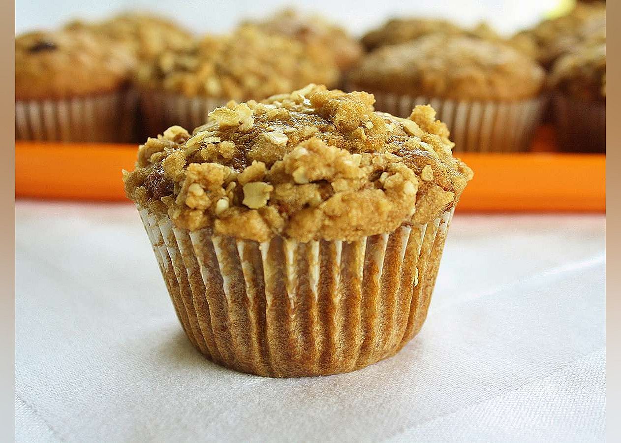 Pumpkin Muffins with Streusel Topping