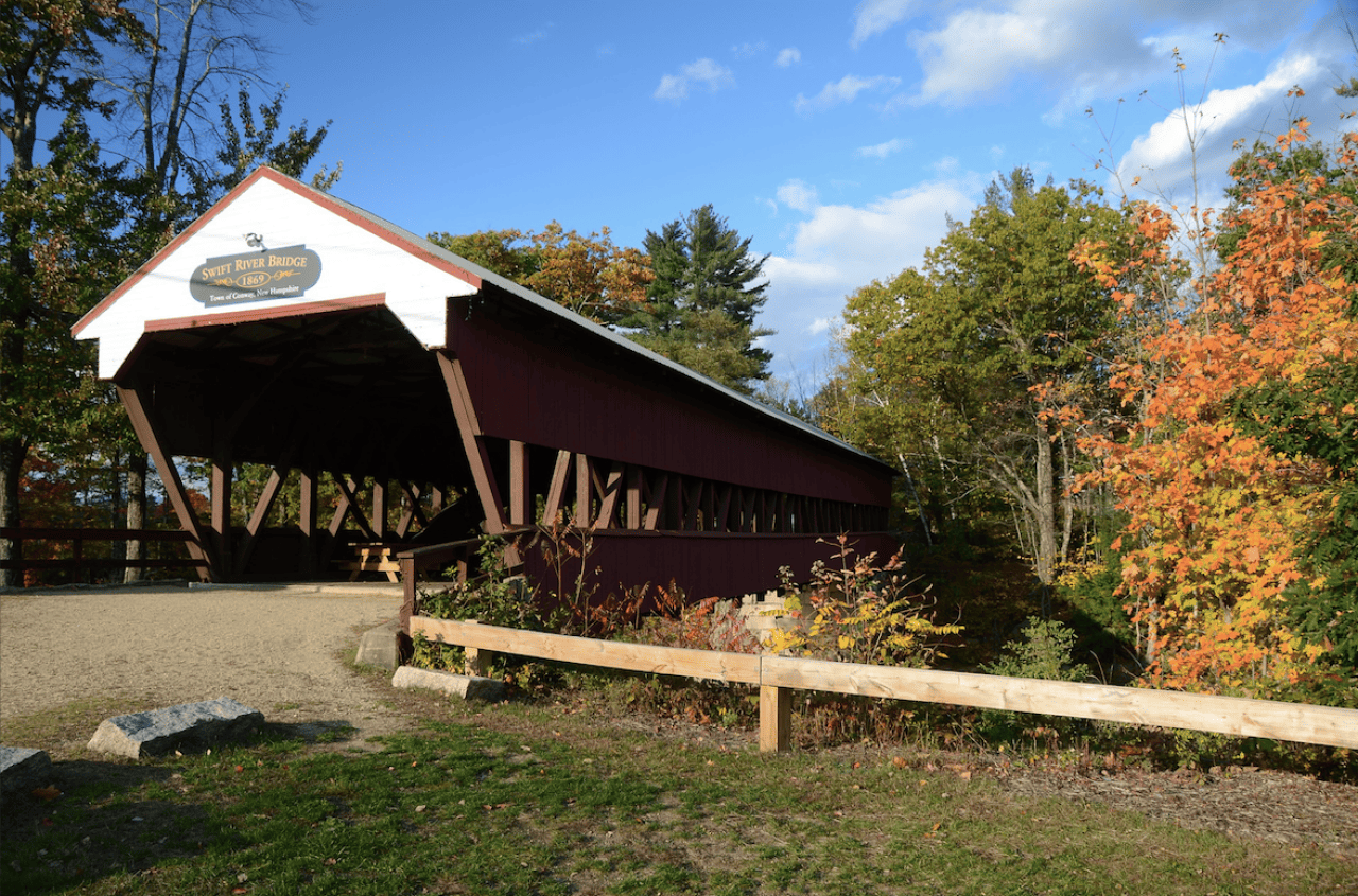 Swift River Covered Bridge in New Hampshire