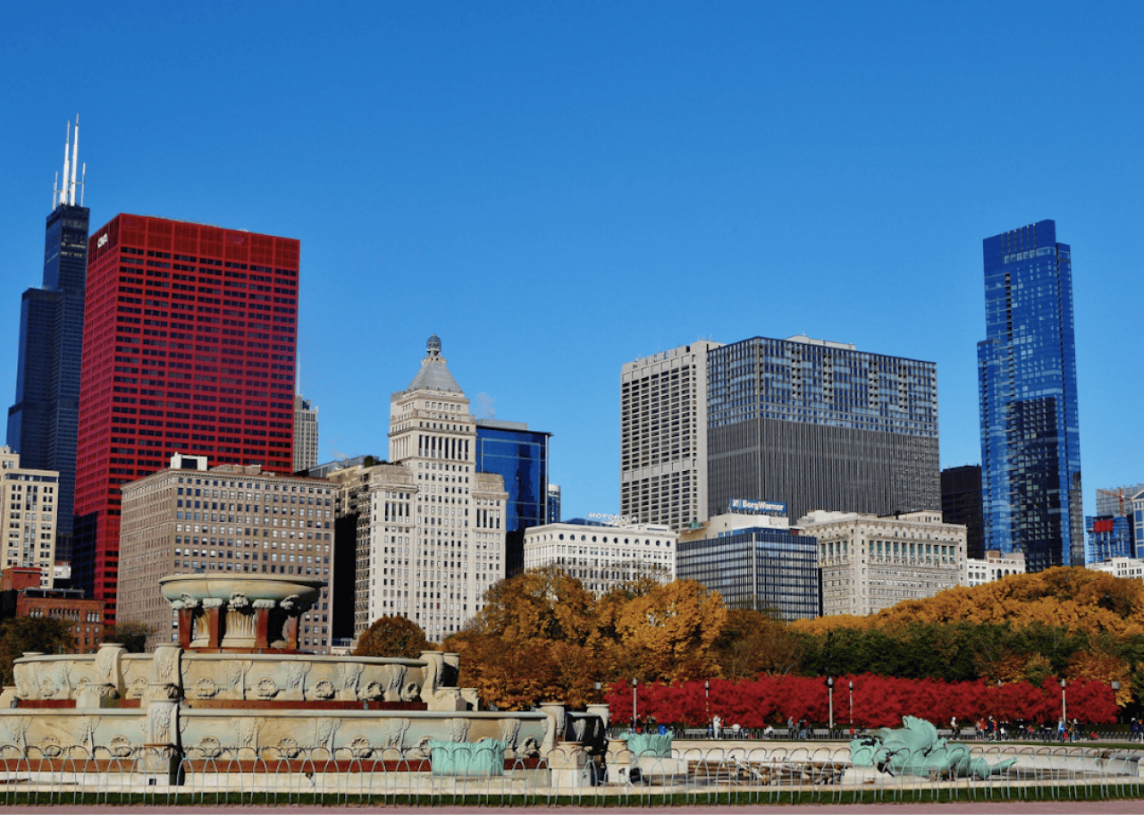 Grant Park's Buckingham Fountain in Chicago