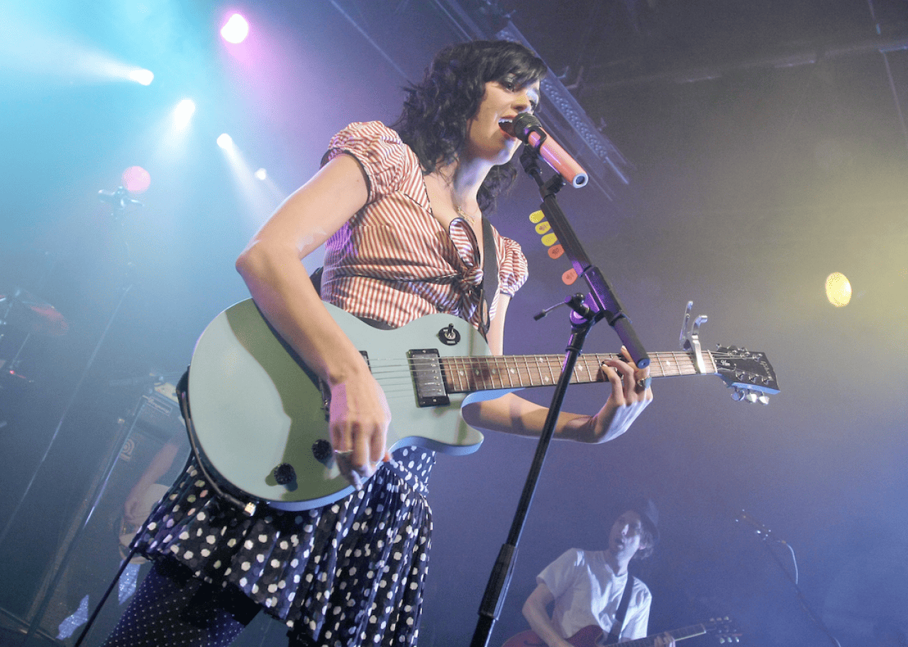 Katy Perry performs onstage.