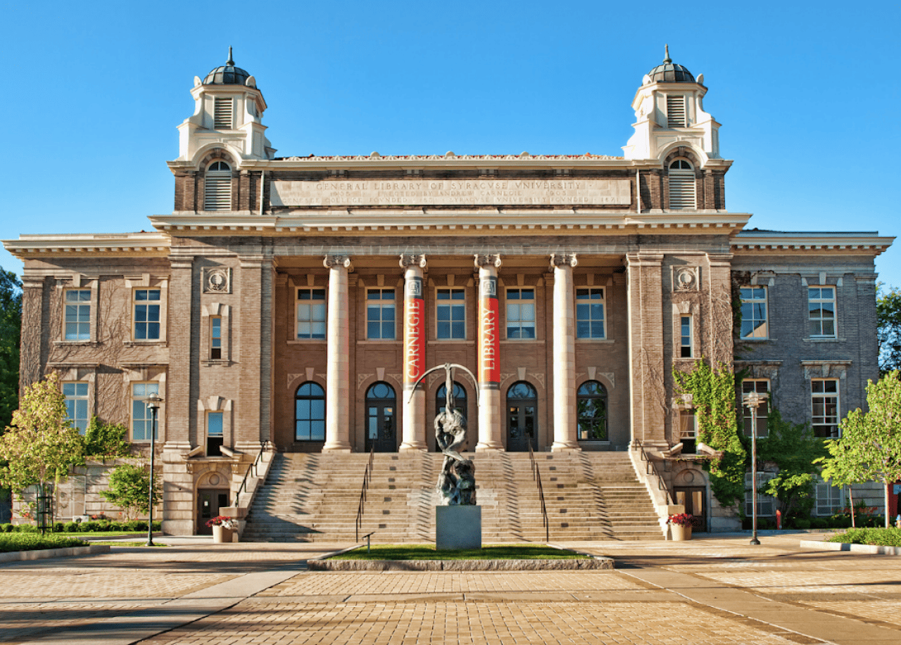 #7. Syracuse University Syracuse library.