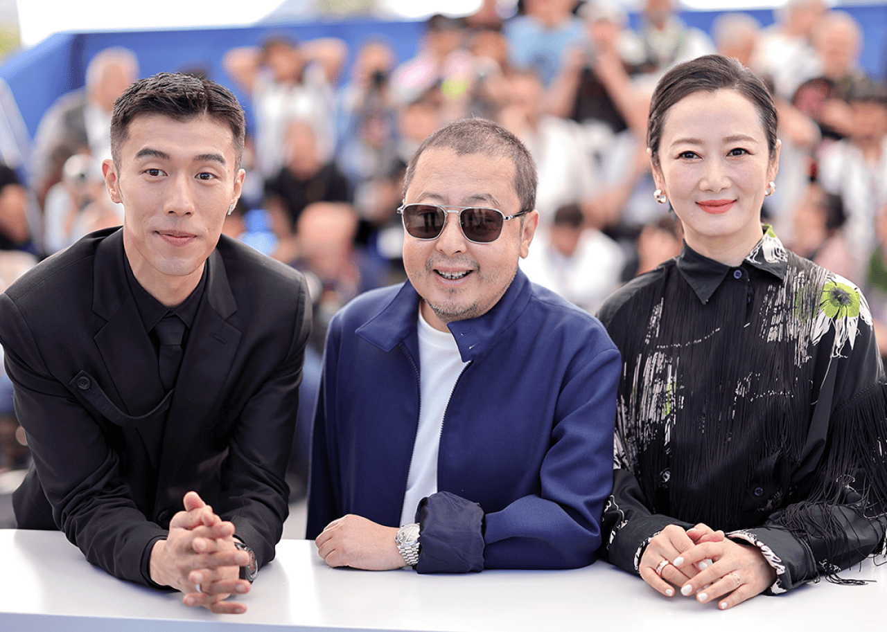 Zhou You, Jia Zhangke and Zhao Tao attend the 