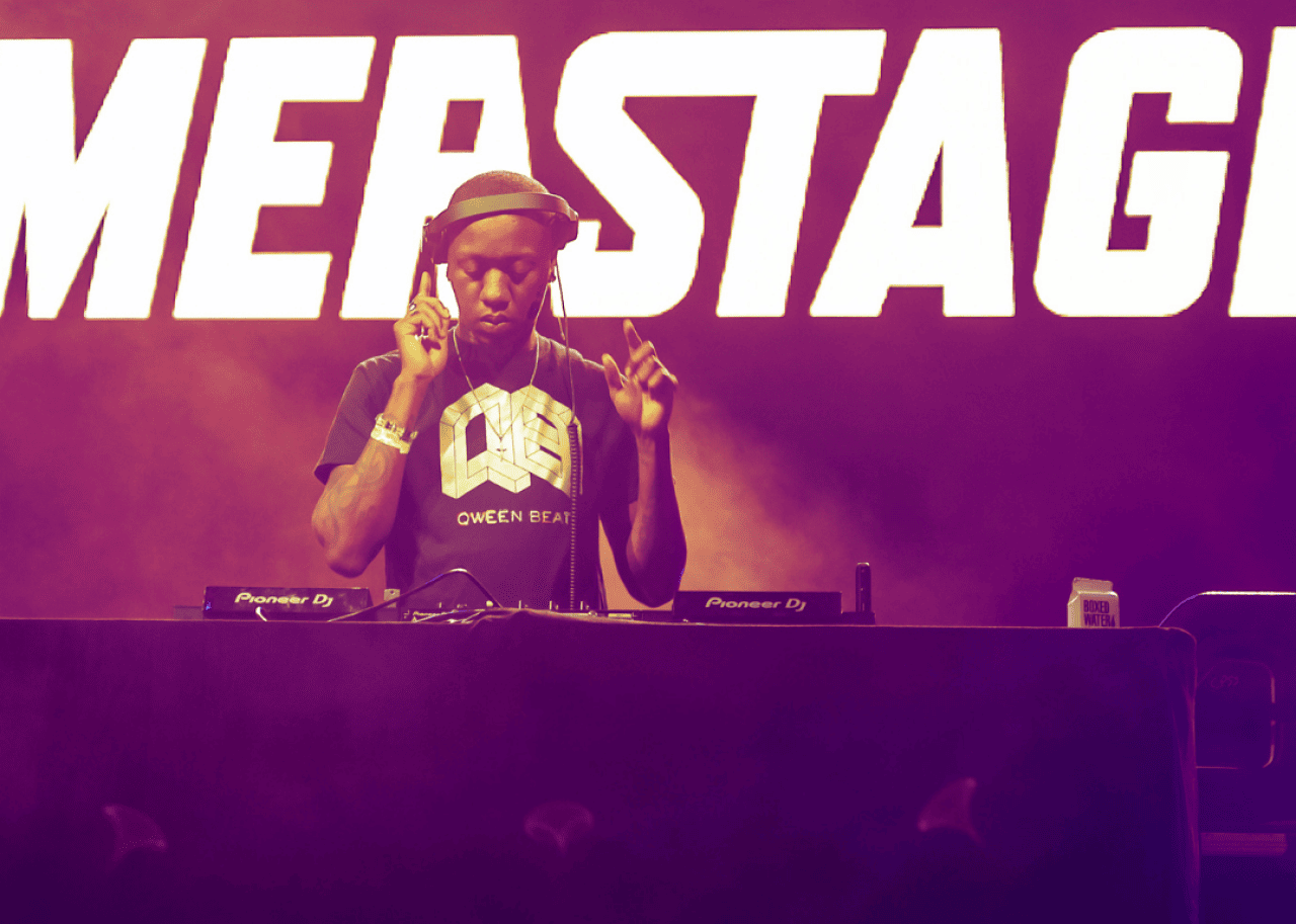 MikeQ: First ballroom-dedicated label DJ Mike Q performs onstage.