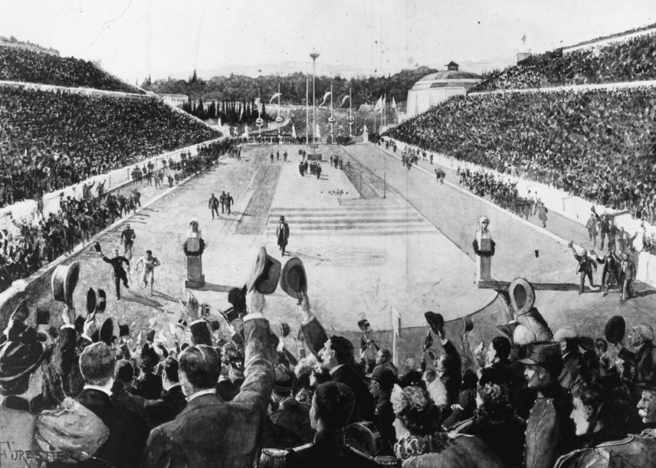 Olympics host the first competitive marathon