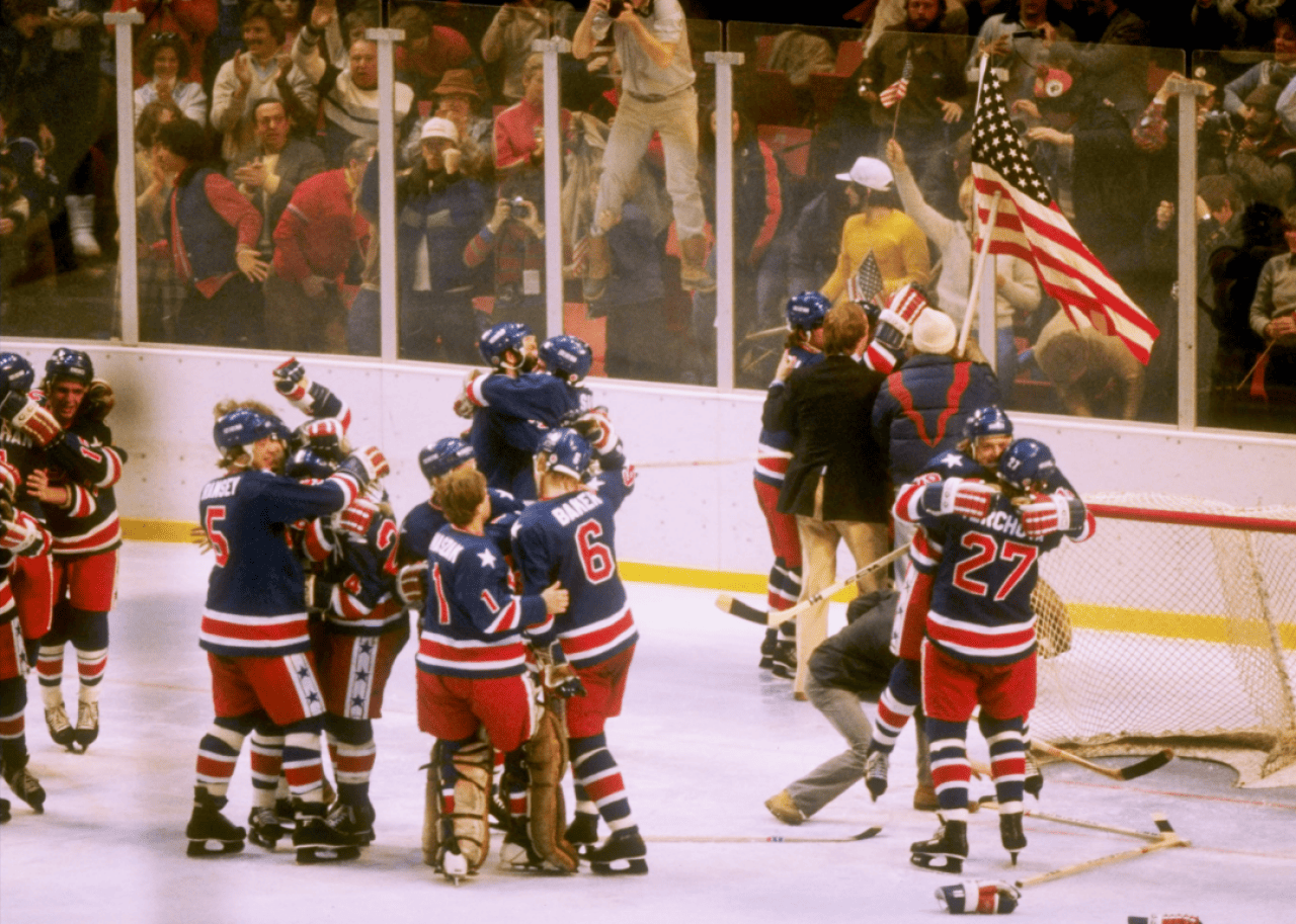 US hockey team stuns the Soviet Union