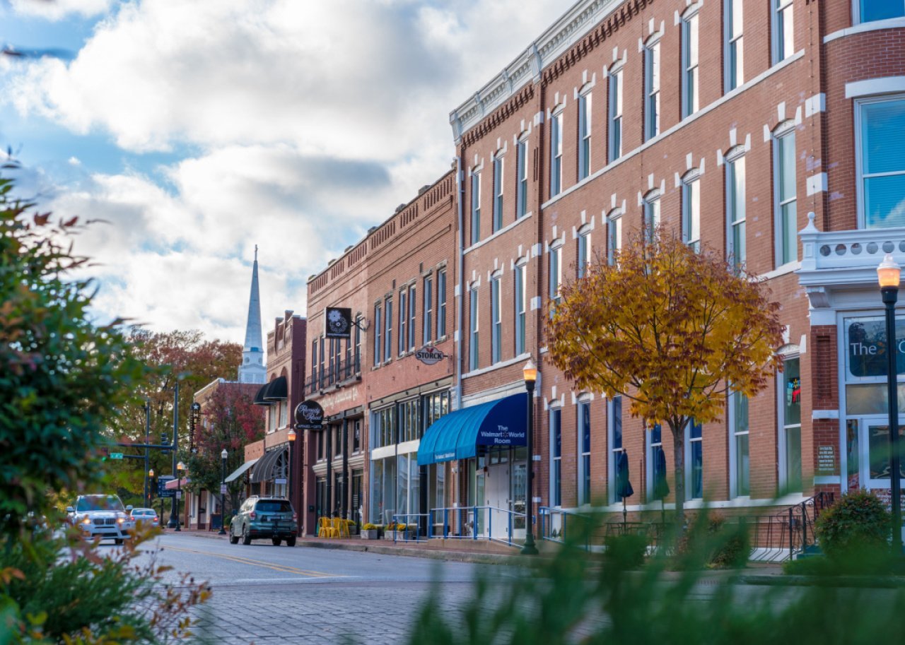 Walmart Museum downtown Bentonville,