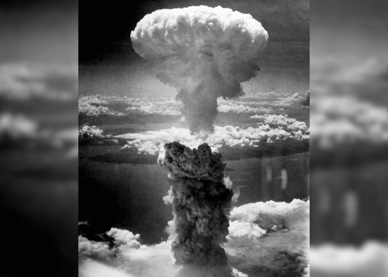 Atomic cloud over Nagasaki.