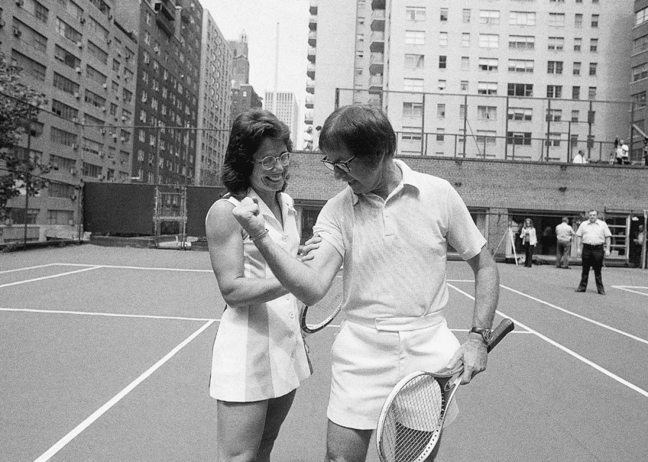 1973: Billie Jean King, tennis