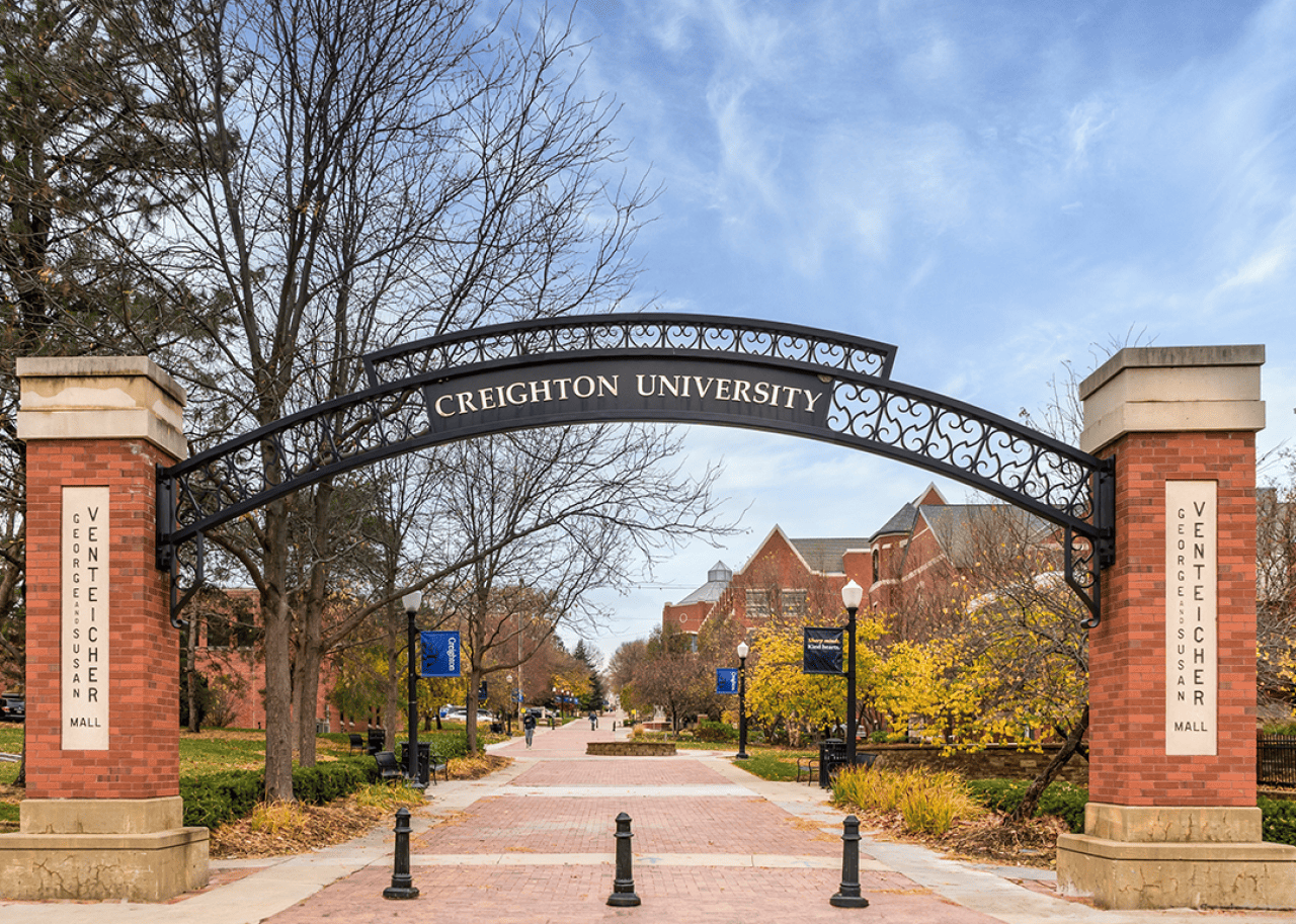 #42. Creighton University Venteicher Mall on the campus of Creighton University.