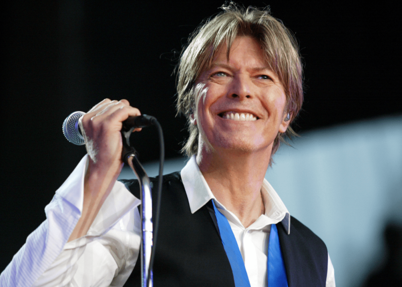 David Bowie: Bestselling musician David Bowie performs onstage.
