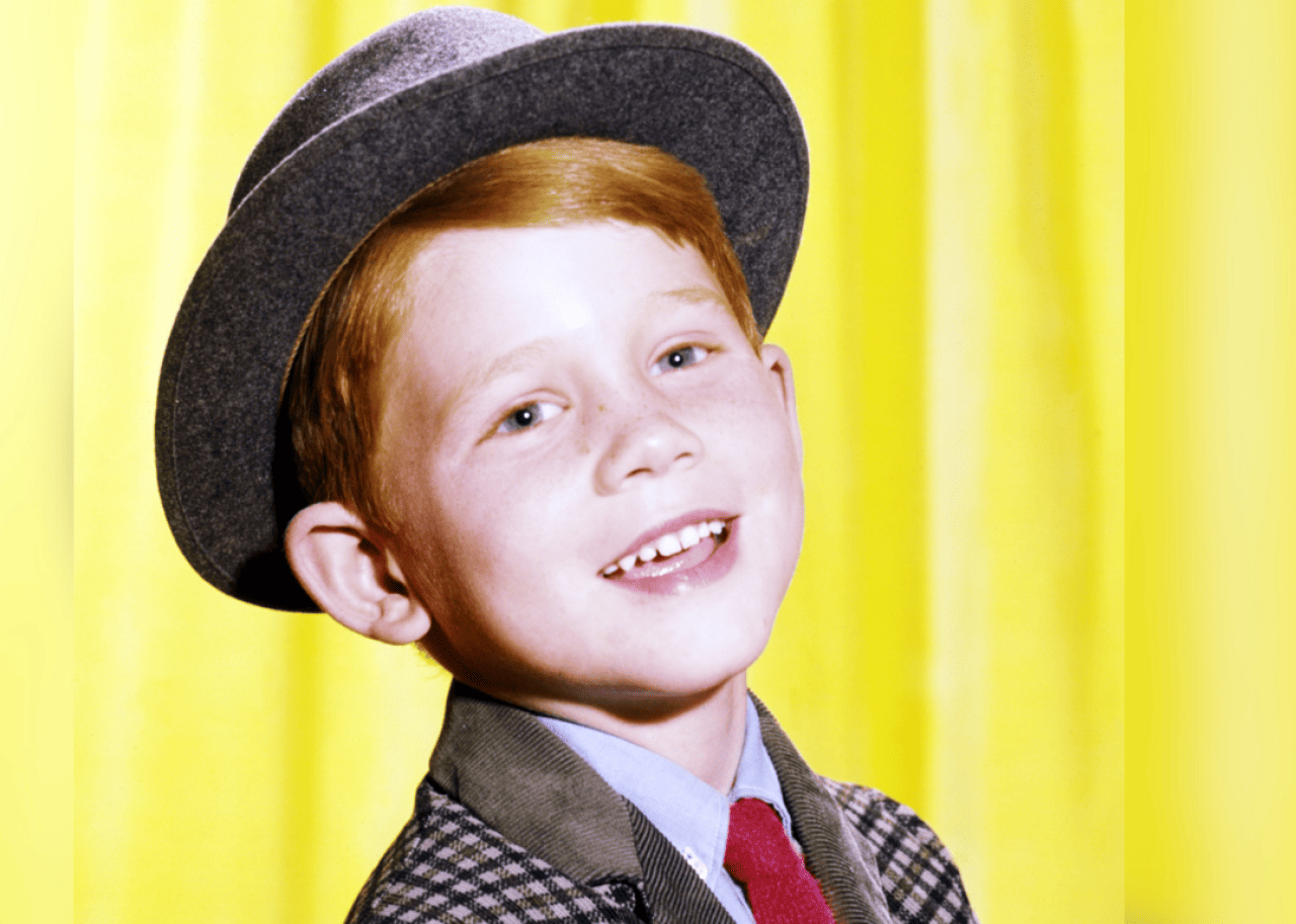 Ron Howard smiles in a promotional studio portrait for ‘The Andy Griffith Show’.
