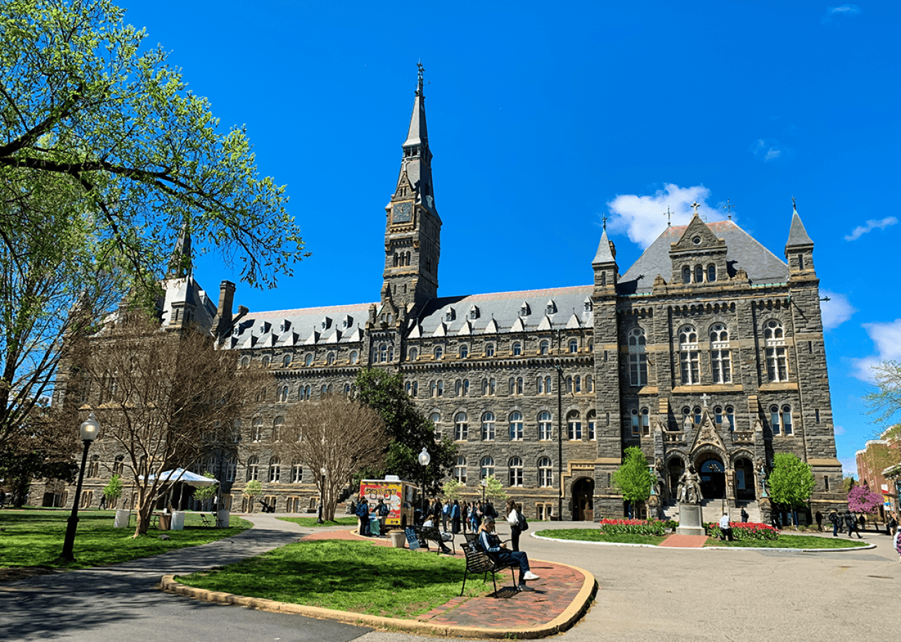 #7. Georgetown University Campus of Georgetown University in springtime.