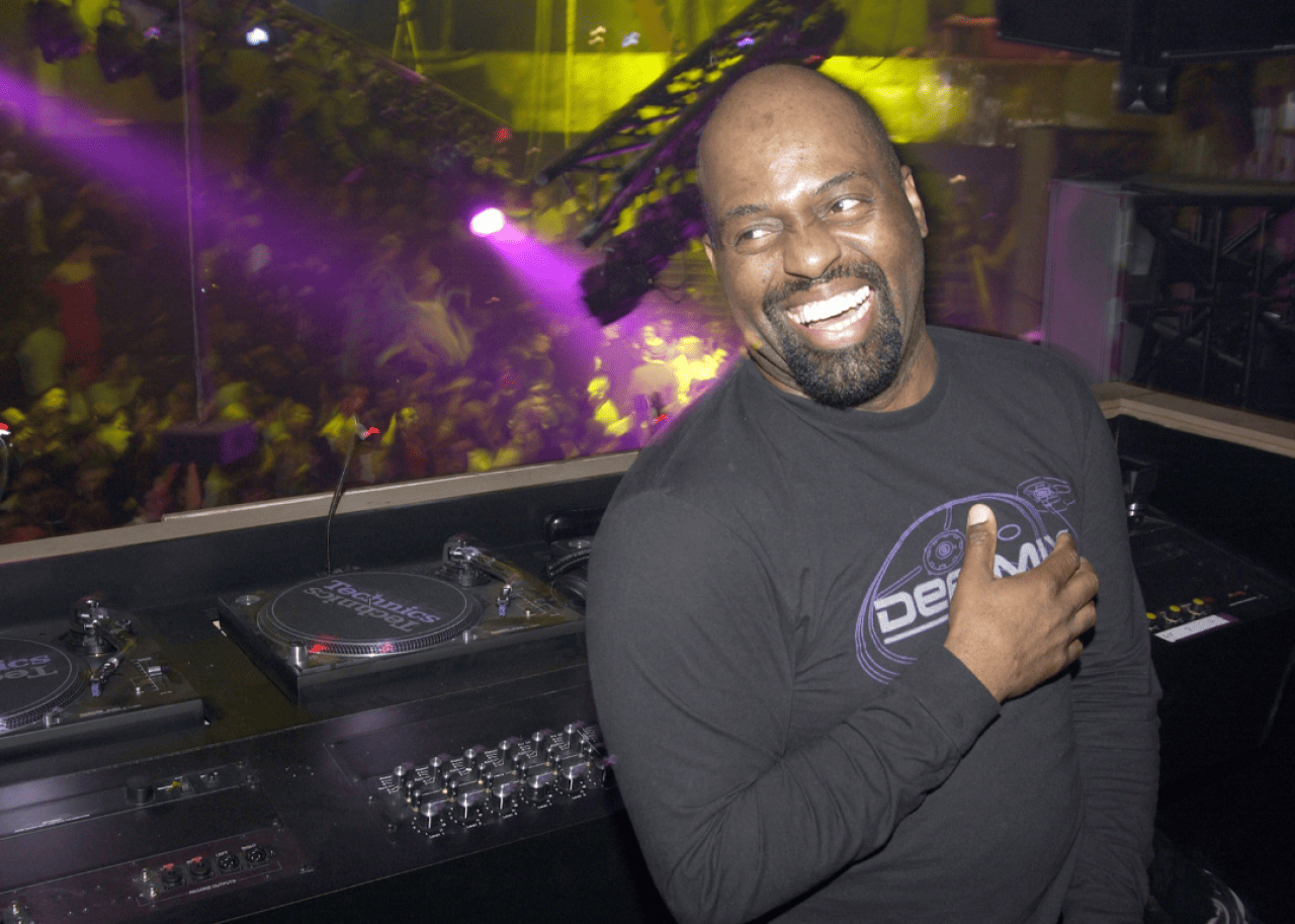 Frankie Knuckles: The 'Godfather of House Music' Frankie Knuckles in DJ booth.