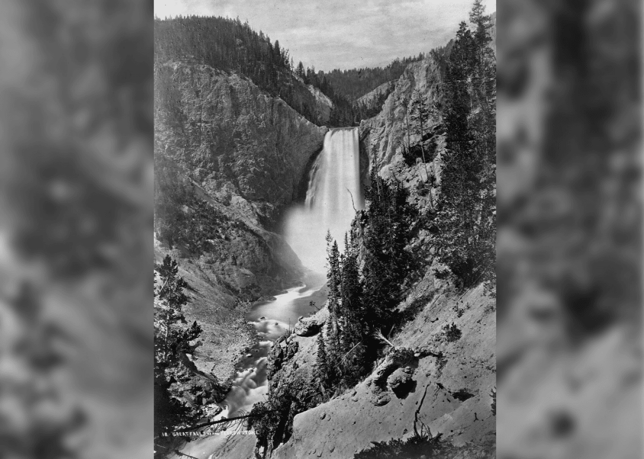 Waterfall in Yellowstone.