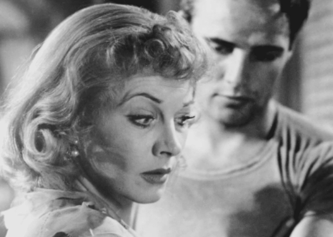 Vivien Leigh and Marlon Brando in A Streetcar Named Desire.