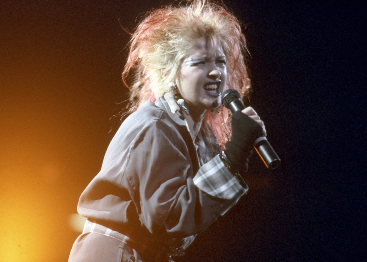 Cyndi Lauper performing in 1980.