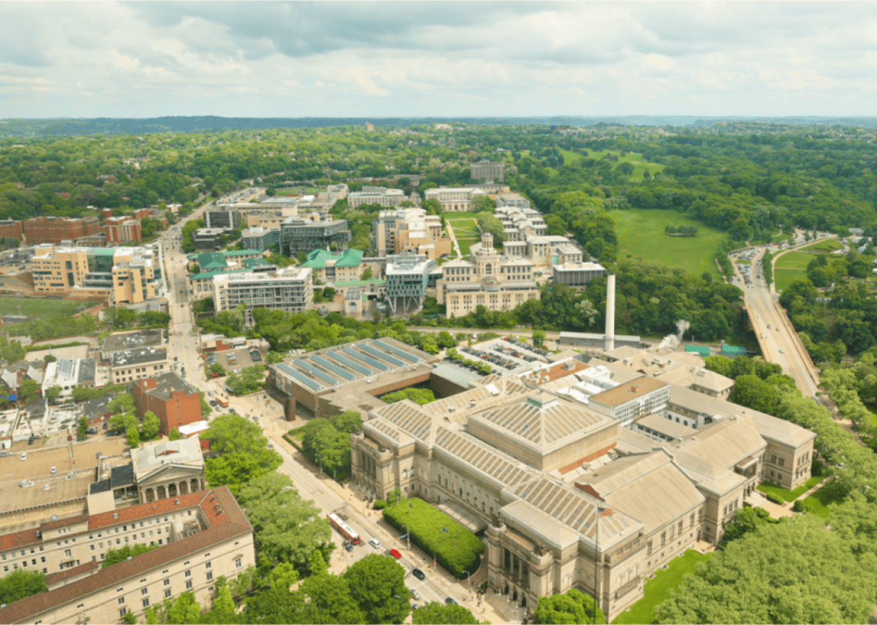 #6. Carnegie Mellon University Aerial view of Carnegie Mellon University campus.