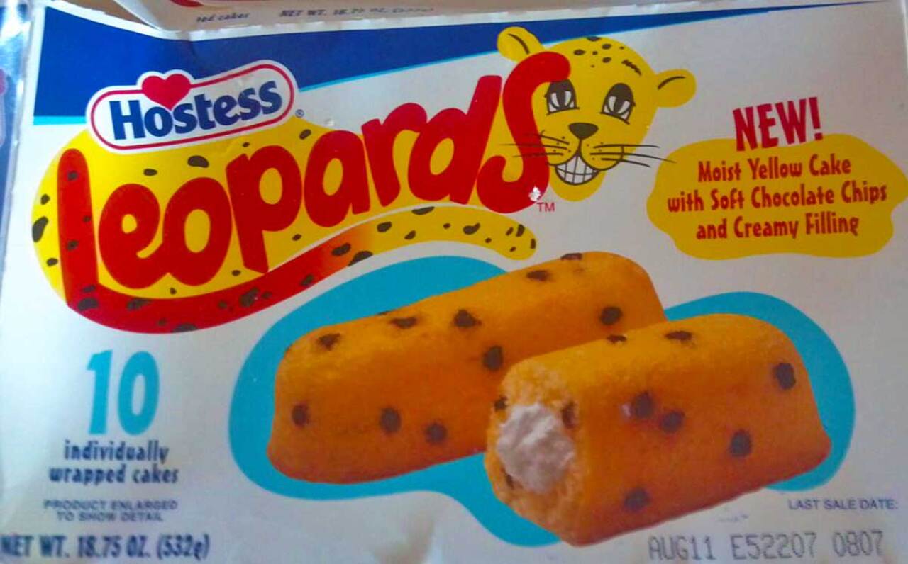 Original packaging for Hostess Leopards