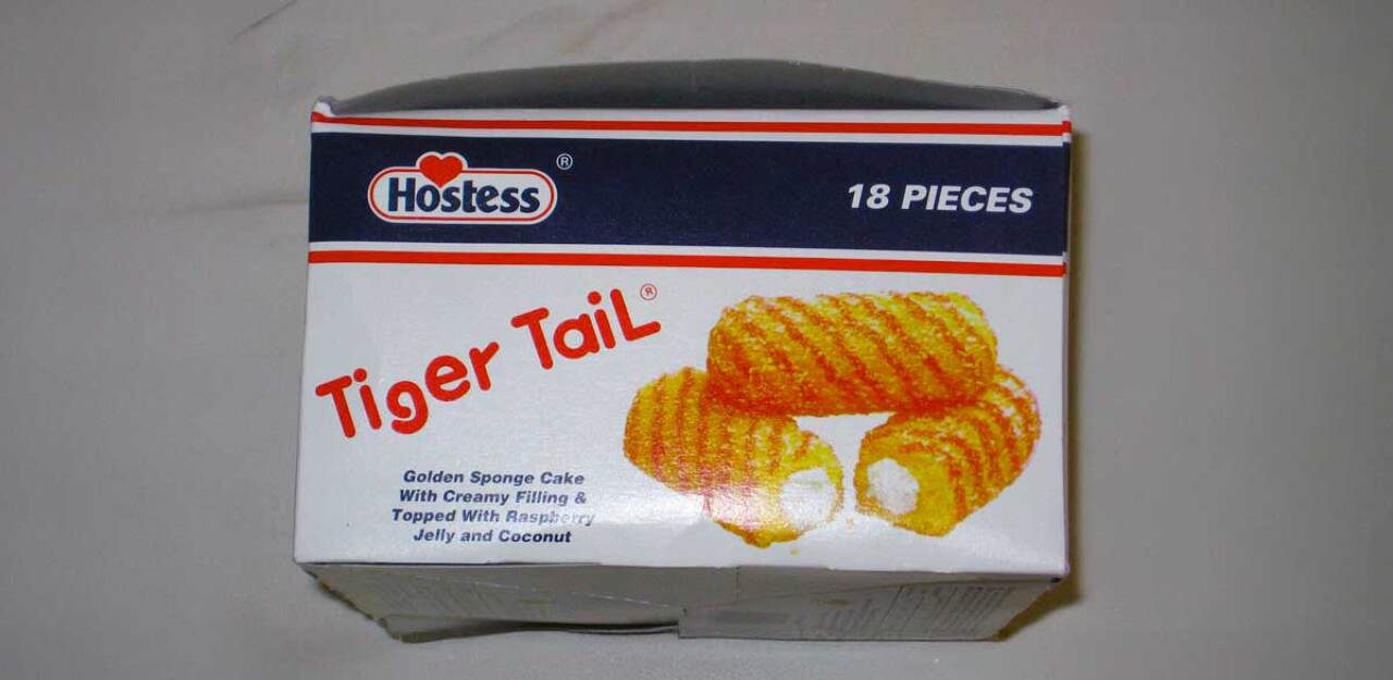 The original box for Tiger Tails