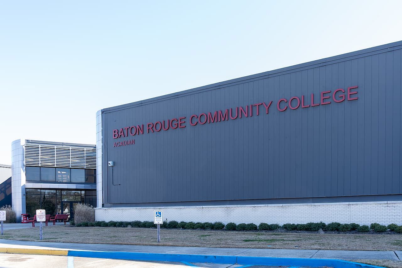 Baton Rouge Community College (BRCC) building Acadian Campus in Baton Rouge, Louisiana, USA. Baton Rouge Community College is a public institution. 