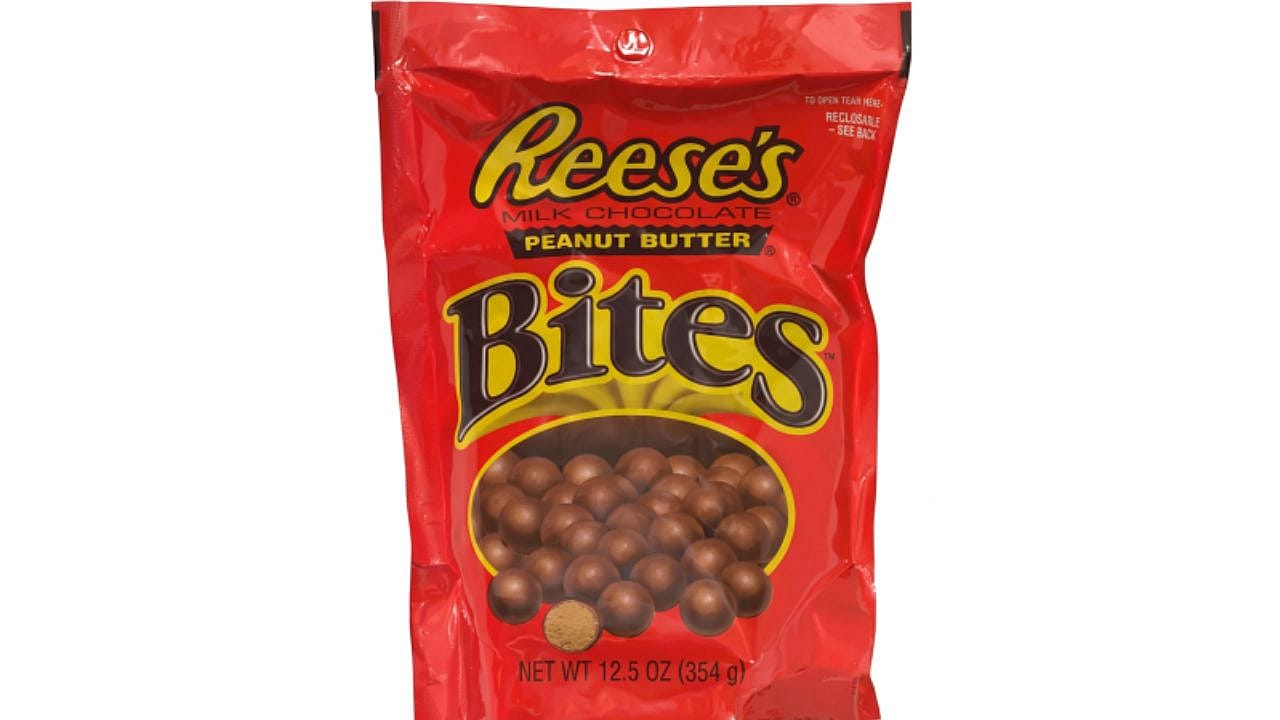Imagine Reese's cups but in small, bite sizes.