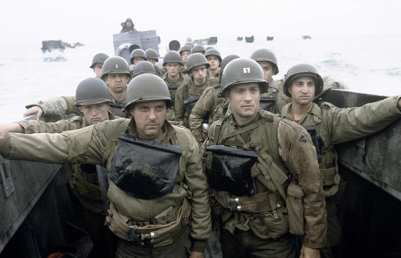 Tom Hanks plays Captain John Miller in Saving Private Ryan