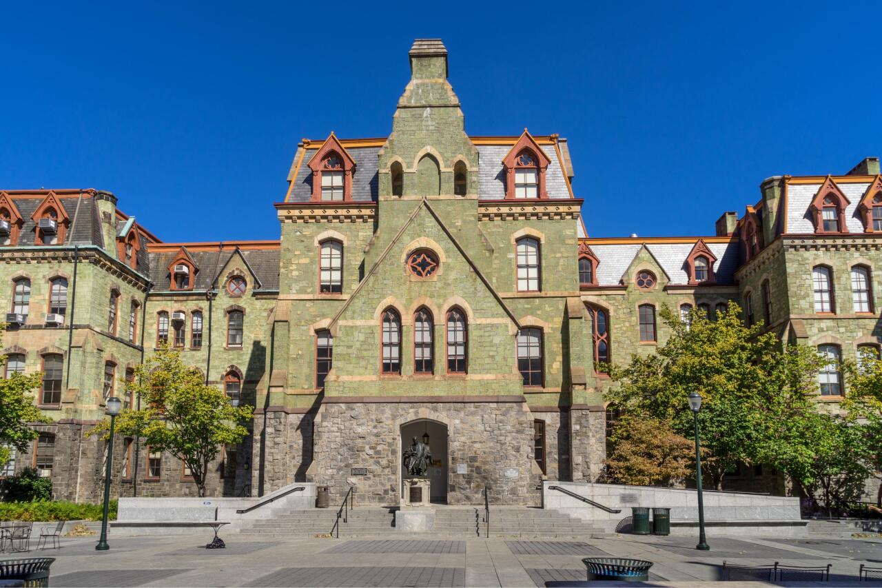 University of Pennsylvania College Hall building exterior.