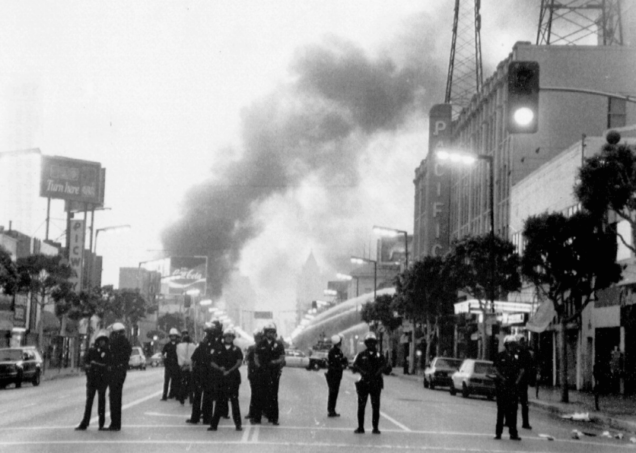 1992: Rodney King riots affect LA sports