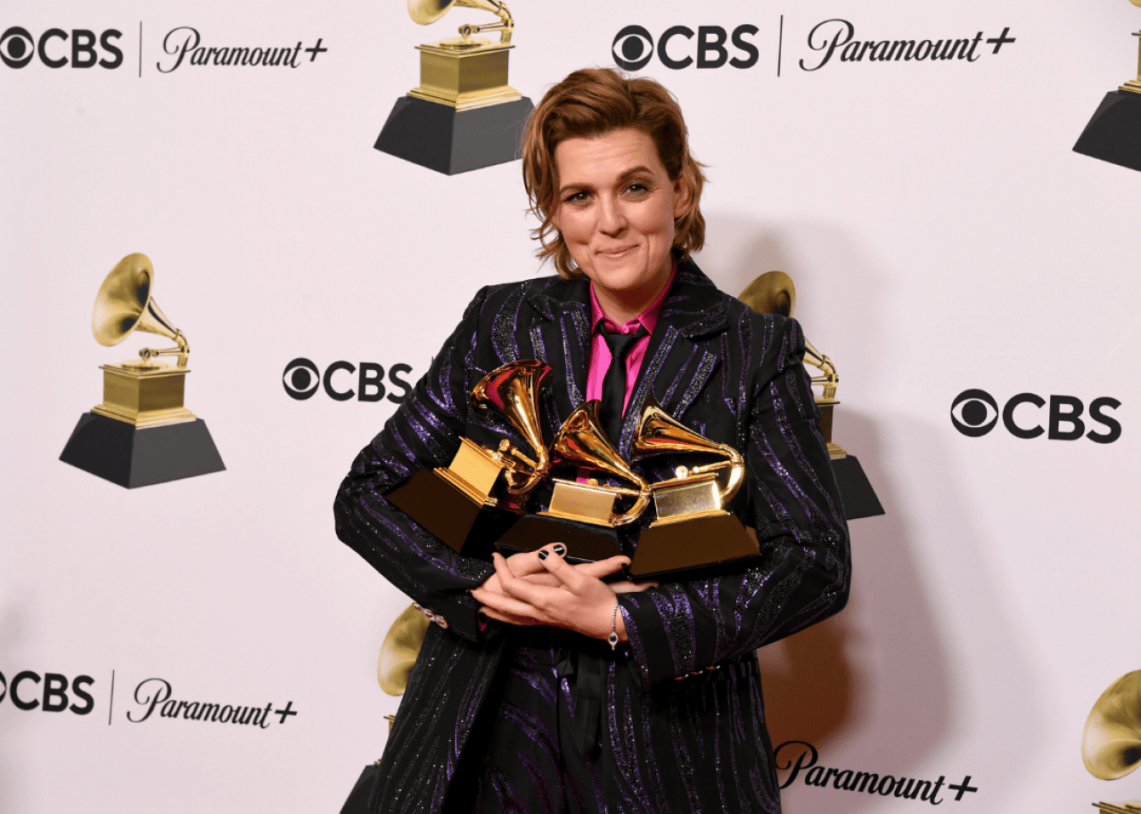 Brandi Carlile: 6 Grammy wins Brandi Carlile poses with Grammy Awards.